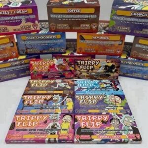 Buy Trippy Flip THC Mushroom Chocolate Bars Australia